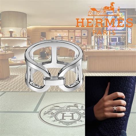 hermes chaine d'ancre ring aud|Ever Chaine d'ancre ring, medium model .